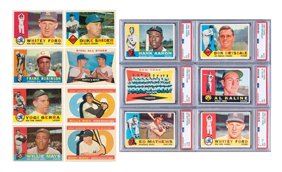 1960 Topps Collection (850+) Including Hall of Famers
